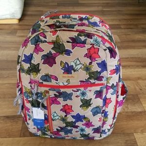 Vera Bradley Grand Backpack Falling Flowers